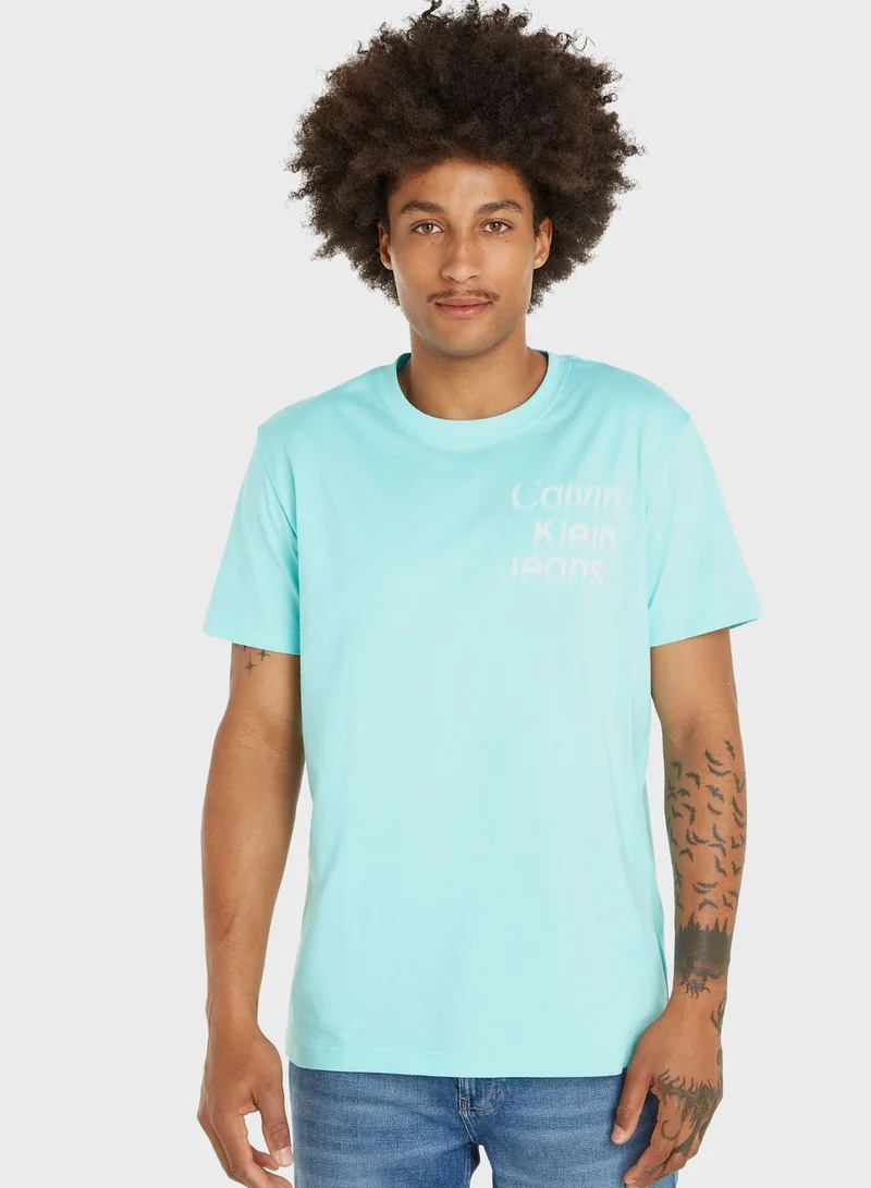 Calvin Klein Jeans Logo Crew Neck T-Shirt