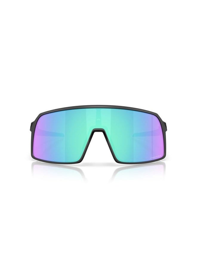 OAKLEY Men's OO9406 Sutro Rectangular Sunglasses, Matte Black/Prizm Sapphire, 37 mm - Image 1