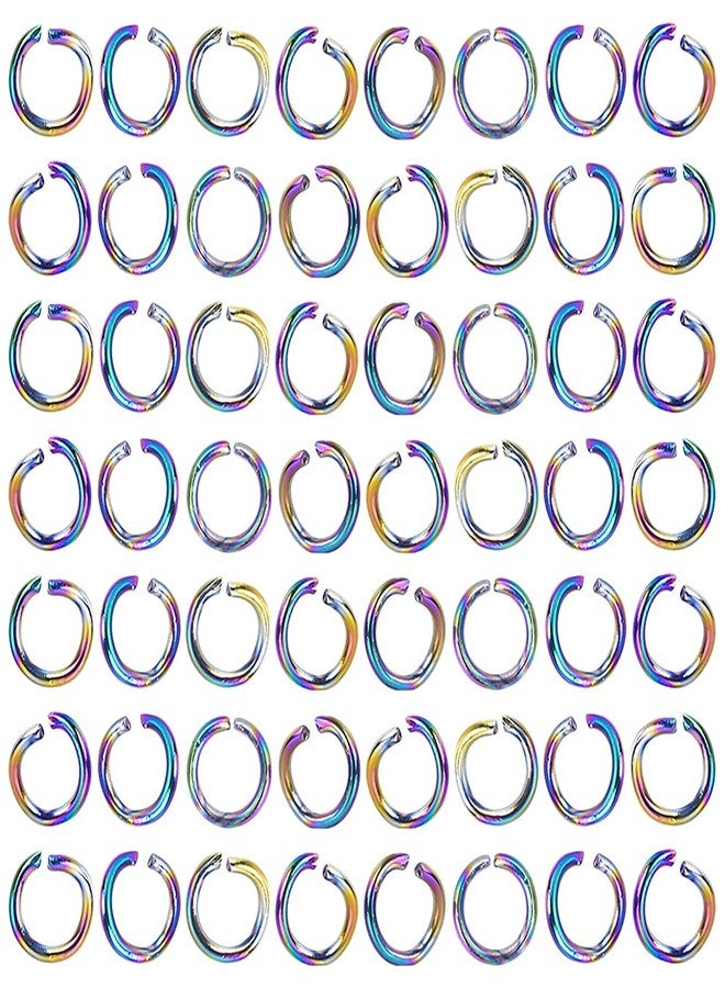 GSHLLO 100 Pcs 5mm Stainless Steel Open Jump Rings Bracelet Connecting Rings Colored Jump Rings Necklace Keychain Rings Jewelry Making O Rings - Image 1
