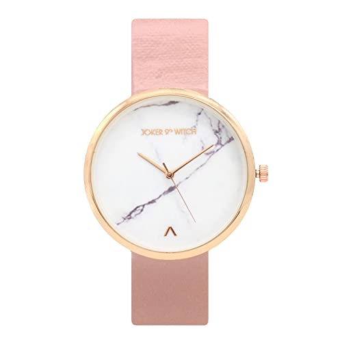 Joker & Witch Women Hailey 36mm White Dial 18mm Pink Faux Leather Watch - Image 1