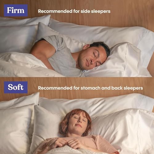FluffCo Zen Fluff Pillows - Down Alternative - Standard/Queen Bed Pillow for Sleeping Made in USA - Luxury Hotel-Quality Pillow - 100% Cotton, 300 Thread Count (Soft Queen Size 1 Pack) - Image 5