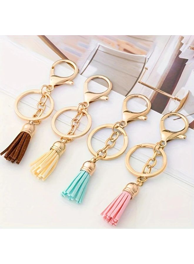 30 Pieces Mixed Color Tassel Charm Set With Golden Caps For DIY Jewelry Making - Image 1
