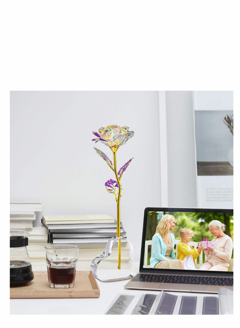 Captaintech Elegant Forever Rose Gifts for Her, Stunning Birthday and Anniversary Presents, Perfect for Wife, Girlfriend, Mom, and Best Friend, Beautiful Artificial Flower Decor - Image 2