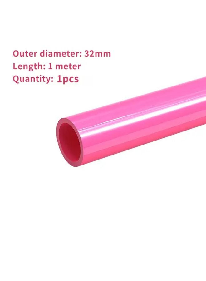 32mm UPVC Pink Water Pipe Durable PVC Aquarium Tank Connector for Home Office Plumbing - Image 1