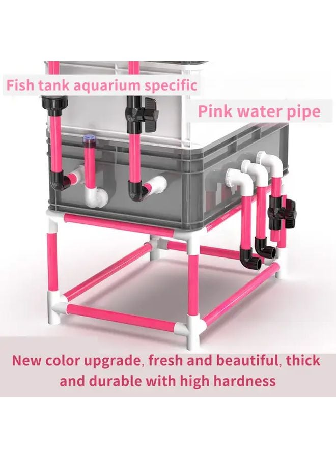 32mm UPVC Pink Water Pipe Durable PVC Aquarium Tank Connector for Home Office Plumbing - Image 2