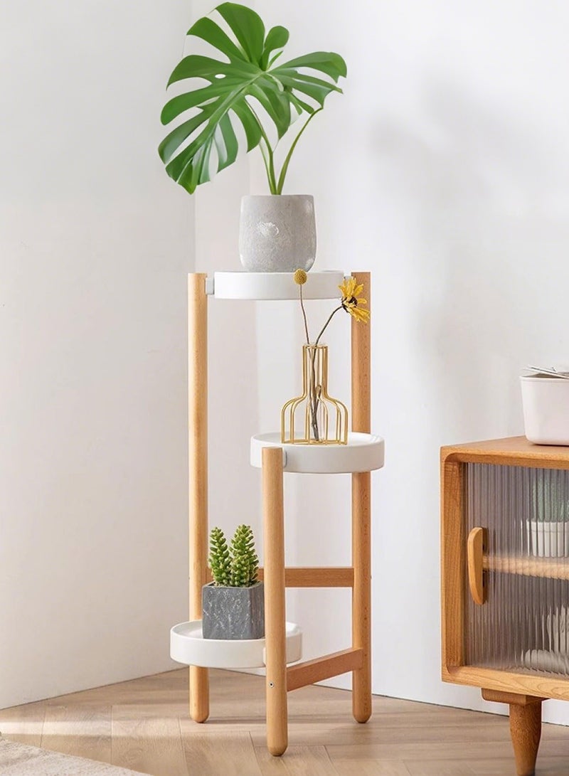 XiuWoo 3-Tier Tall Corner Plant Flower Stand Holder Plant Display Rack Plant Stands for Outdoor Garden Indoor Home Living Room - Image 1