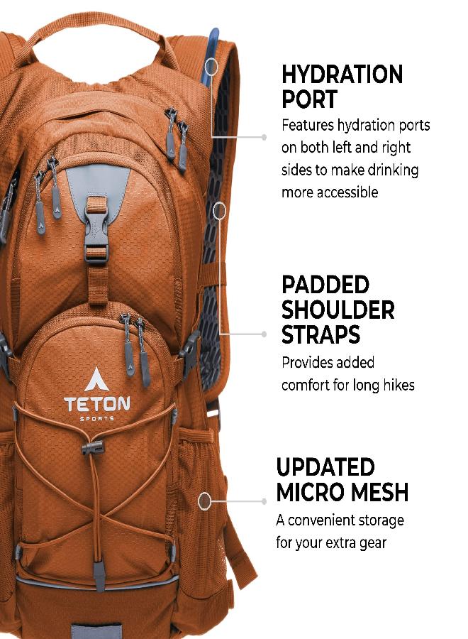 TETON Sports Sports Oasis 18L Hydration Pack With Free 2-Liter Water Bladder; The Perfect Backpack For Hiking, Running, Cycling, Or Commuting - Image 3