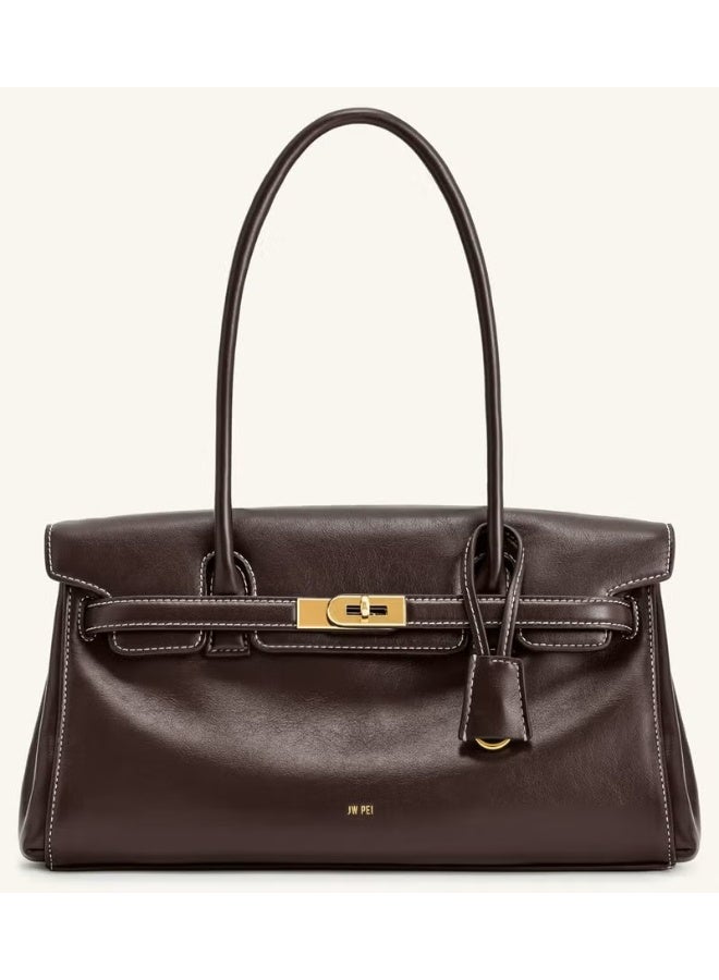 JW PEI Yara Handheld Single Shoulder for Women 2025 New Niche Design - Brown