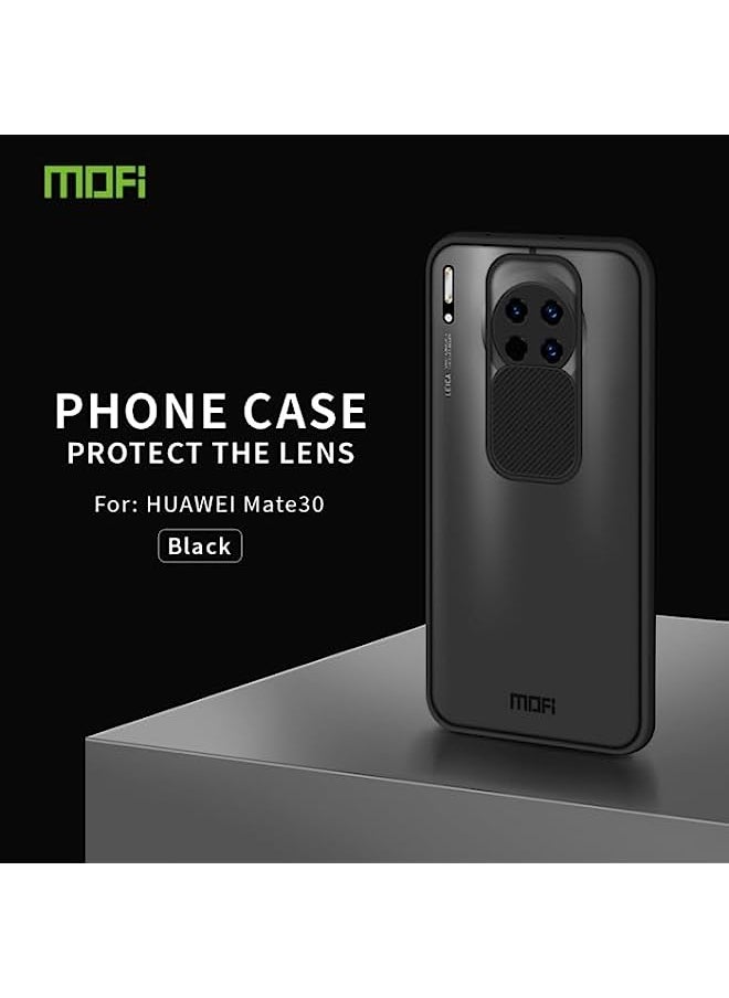 HuHa - HuHa Case Cover Compatible For Huawei Mate 30 MOFI Xing Dun Series PC + TPU Anti-peep Waterproof And Anti-drop All-inclusive Protective Shell, Translucent Frosted Black - Image 1