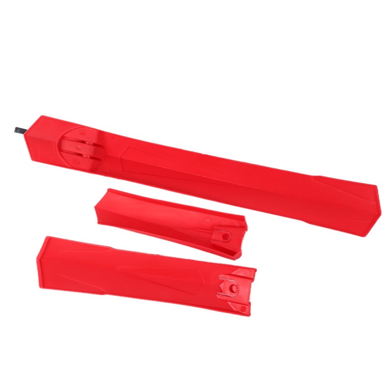 Bike Mud Guard: 1 Set Red Soft Rubber Front & Rear - Quick Disassembly Design, Enhanced Water Blocking Bicycle Fender for Mountain Bike Riders, Rainy Or Muddy Road Cycling - Image 2