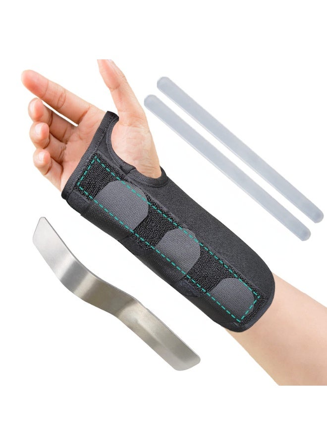 FDTY دعامة معصم النفق الرسغي لليد اليسرى واليمنى، جبيرة معصم قابلة للتنفس للنوم، دعامة يد قابلة للتعديل مع جبيرة معدنية قابلة للإزالة لتخفيف ألم المعصم والتهاب الأوتار - Image 1