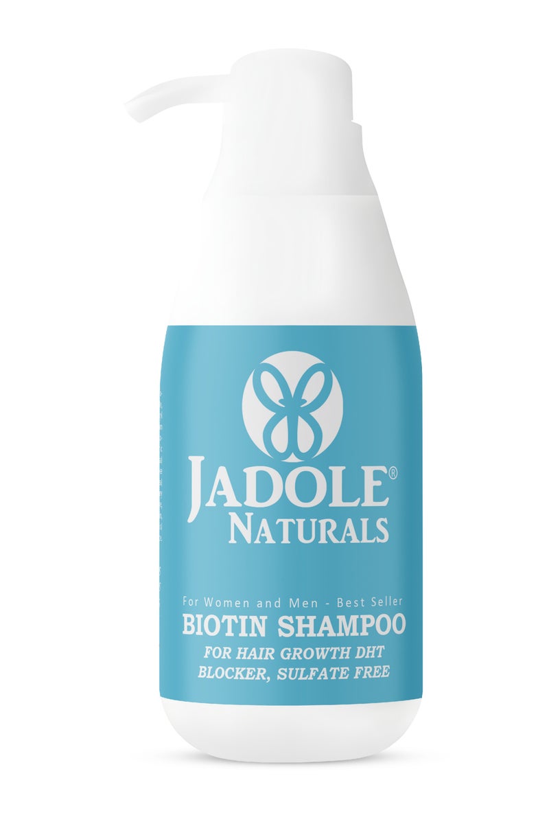 Jadole Naturals Biotin Shampoo - 500ml | Volumizing Shampoo for Hair Growth and Thinning Hair with DHT Blocker - Image 1