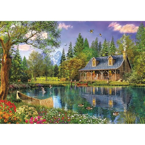 Trefl بازل تريفيل بعد الظهر 4000 قطعة - أحمر 54x38 طباعة - بازل DIY إبداعي ممتع بازل كلاسيكي للبالغين والأطفال من 15 عامًا فما فوق - Image 5