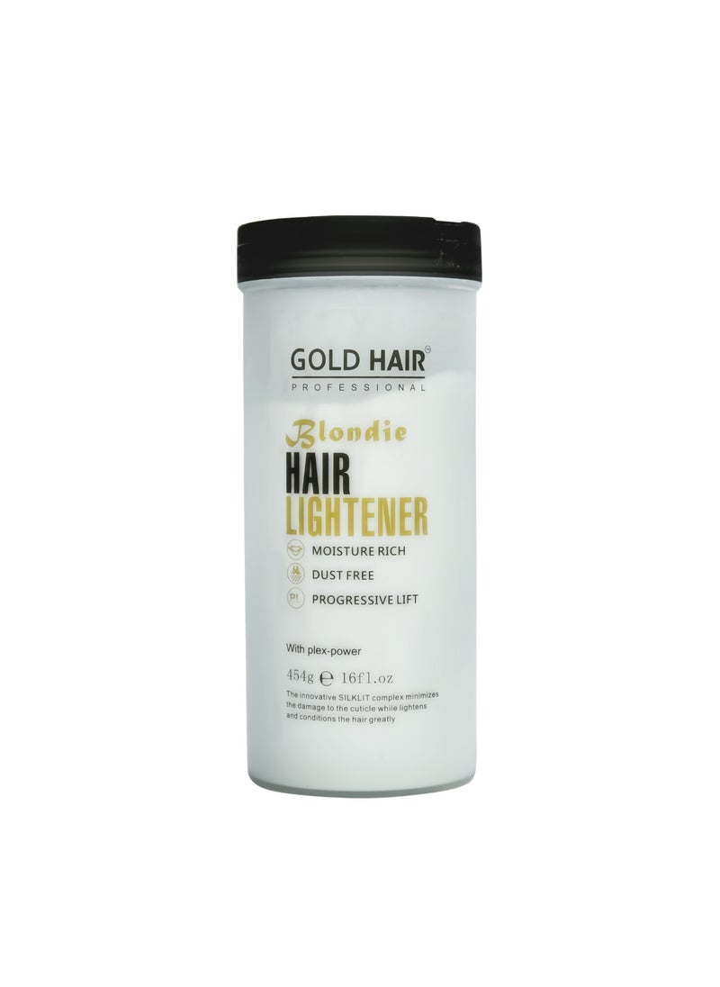 GOLD HAIR - Gold Hair Blondie Hair Lightener White Powder 454g - Image 1