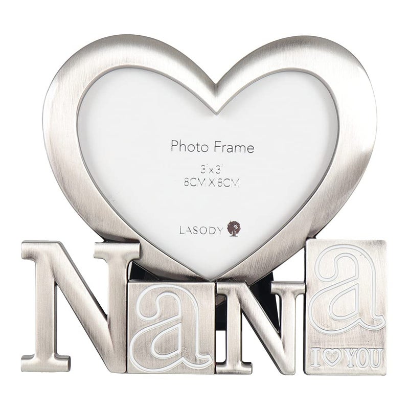 Lasody LASODY I Love You Nana Heart Picture Frame Nana Grandma Gifts Mothers Day Gifts 