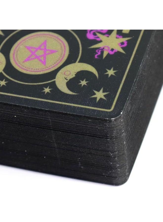 NIBEMINENT The Witch of The Forest’s Tarot Magick Deck: 78 Cards with Guidebook for Beginners Gilded Black Edges - Image 4