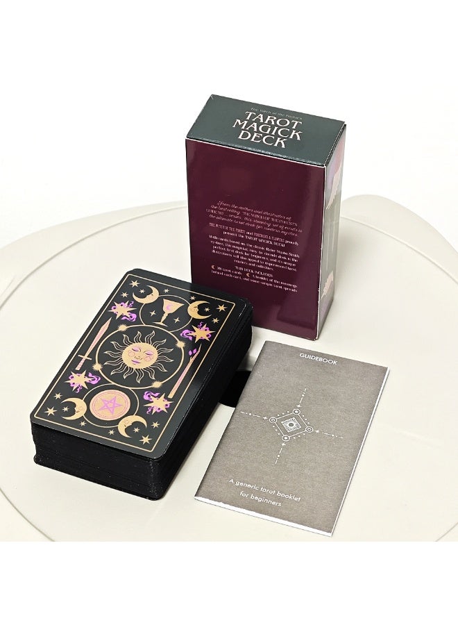 NIBEMINENT The Witch of The Forest’s Tarot Magick Deck: 78 Cards with Guidebook for Beginners Gilded Black Edges - Image 5