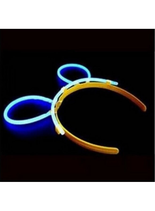 Glow Stick Accessories Glasses Frame Lantern Accessories Hair Card Luminous Toy Glow Stick Heart-Shaped Glasses Assembly Rack-Color:General Glasses Accessories - Image 4