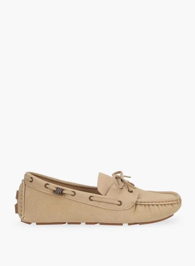 Renzo Ruganni Tan Women Lace-Up Moccasins for Women | Best Price UAE