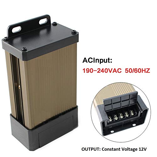 Protium Rainproof 12 VOLT Switching Power Supply for LED Strips CCTV and DIY Projects (AC 110V-220V to 12V 700W) PR12-333R - Image 3