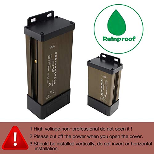 Protium Rainproof 12 VOLT Switching Power Supply for LED Strips CCTV and DIY Projects (AC 110V-220V to 12V 700W) PR12-333R - Image 5