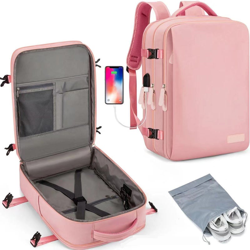 Unisex Large Capacity Travel Backpack with USB Port, Multi-Compartment Laptop Backpack - Image 5
