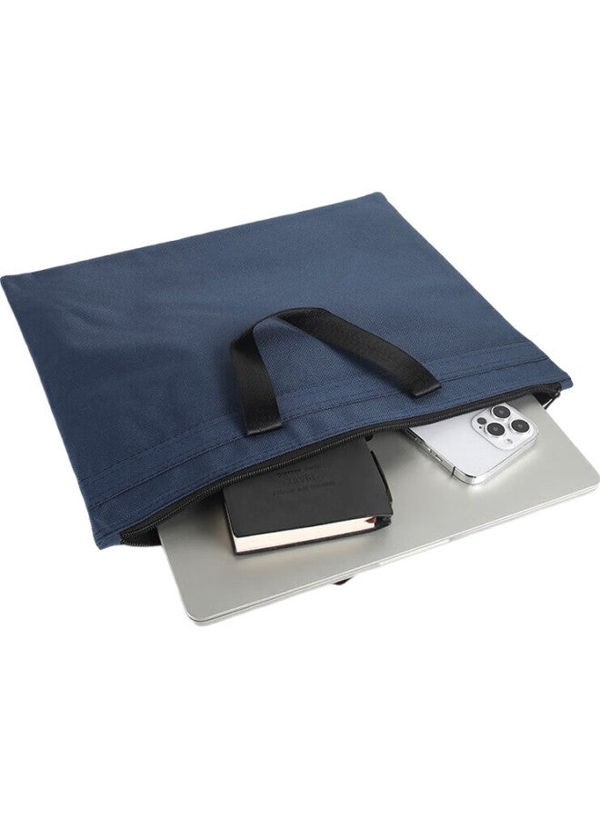 Tango Thickened 3D Office Handbag, Conference Briefcase, Document Bag, Laptop Briefcase, Business Zipper Bag, Lh838 Blue - Image 3