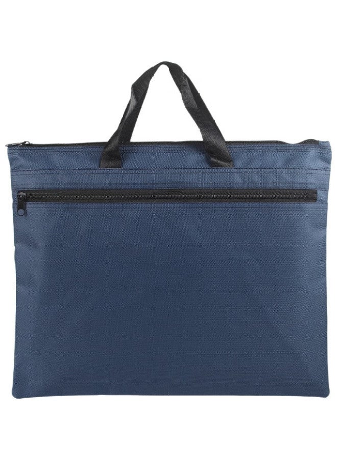 Tango Thickened 3D Office Handbag, Conference Briefcase, Document Bag, Laptop Briefcase, Business Zipper Bag, Lh838 Blue - Image 2