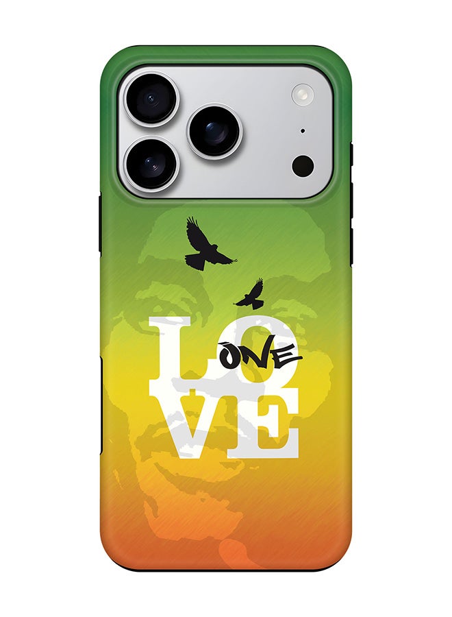 Stylizedd غطاء مغناطيسي Tough Pro لهاتف iPhone 17 Pro، طبقتين هجين PC + TPU غطاء موبايل غير لامع - حب واحد - Image 1