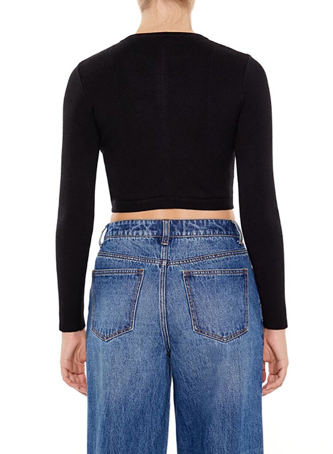 FOREVER 21 Cropped Cardigan Sweater - Image 3