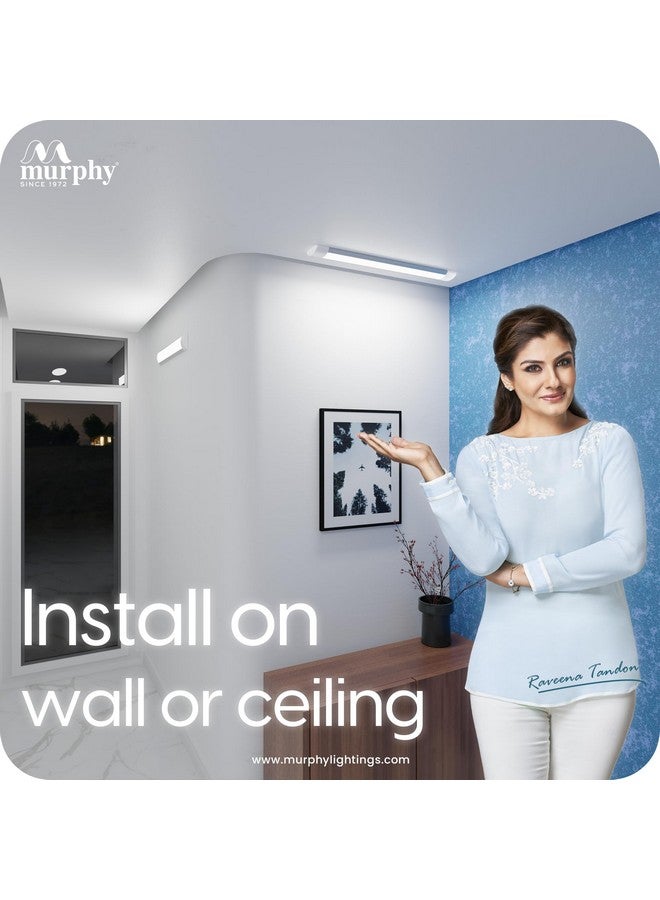 Murphy Omega 10W LED Tube Light | Ultra-Slim 1ft Aluminium Batten | Soft Cool White Glow (Pack of 4) - Image 5