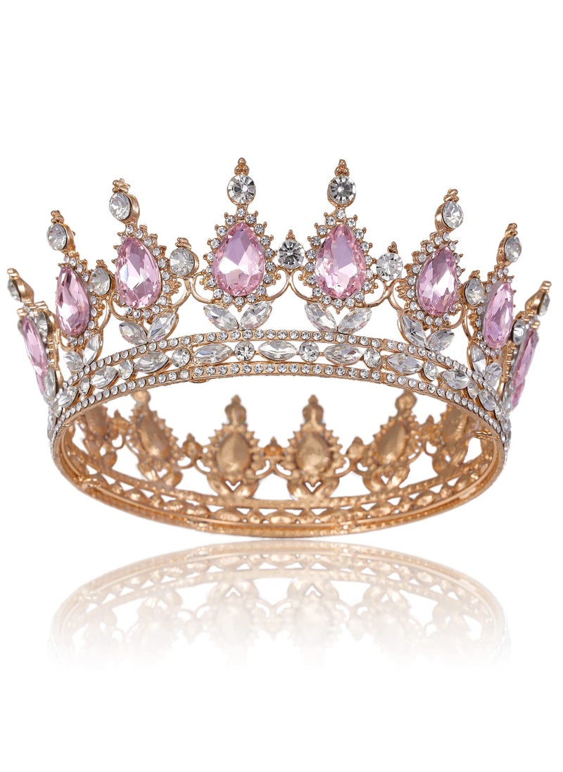 Captaintech Princess Crown and Tiara for Little Girls, Crystal Princess Crown Girls Princess Tiara Crystal Headband for Kids Cosplay, Bridal Crown Hair Accessories for Birthday, Prom, Costume Party, Wedding  - Image 1