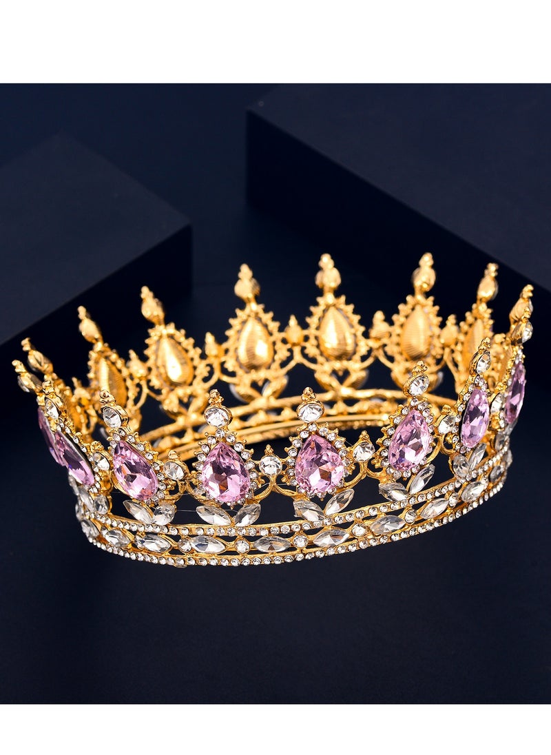 Captaintech Princess Crown and Tiara for Little Girls, Crystal Princess Crown Girls Princess Tiara Crystal Headband for Kids Cosplay, Bridal Crown Hair Accessories for Birthday, Prom, Costume Party, Wedding  - Image 4