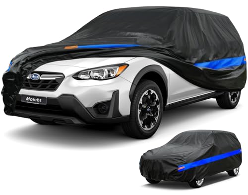 Molebt SUV Car Cover Waterproof All Weather for Automobiles Universal Fit Kia Soul Subaru CrossTrekForester Ford Escape Hyundai Tucson Honda Element Lincoln MKC Mazda CX30 etc