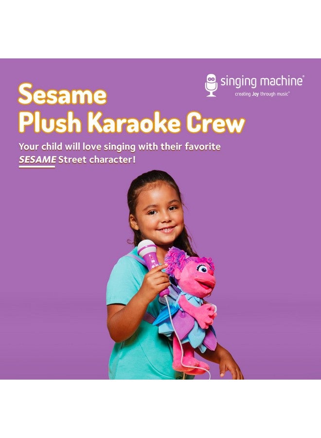 Singing Machine Karaoke Plush Sesame Street Toys (Abby Caddaby Plush Toy) - Adjustable Carrying Straps - Sing-Along Built-In Real Working Microphone & Speaker With Record & Playback Function - Image 2