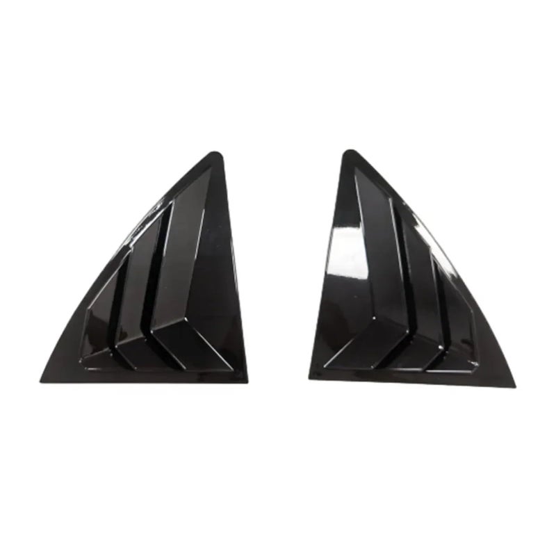 Gloss Black ABS Carbon Fiber Rear Louver Window Cover For Toyota Corolla 2007 2013 - Image 2