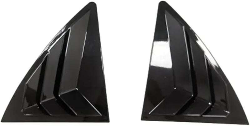 Gloss Black ABS Carbon Fiber Rear Louver Window Cover For Toyota Corolla 2007 2013 - Image 1