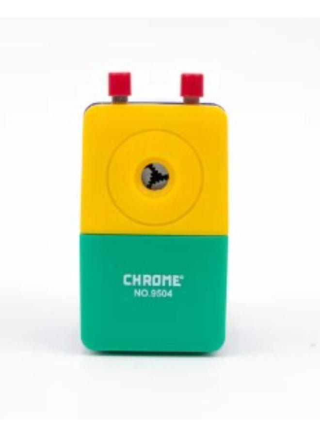 chrome Tri Colour Pencil Sharpener 9504 - Image 3