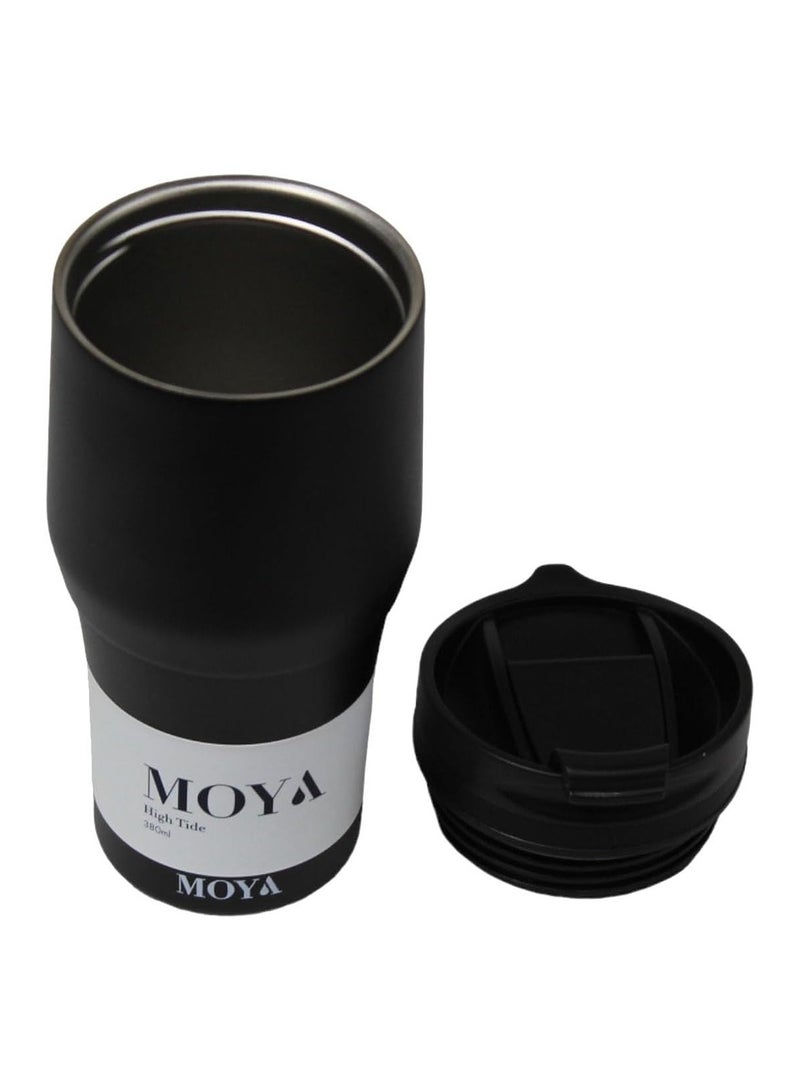 MOYA High Tide 380Ml Travel Coffee Mug Black-Black - Image 2