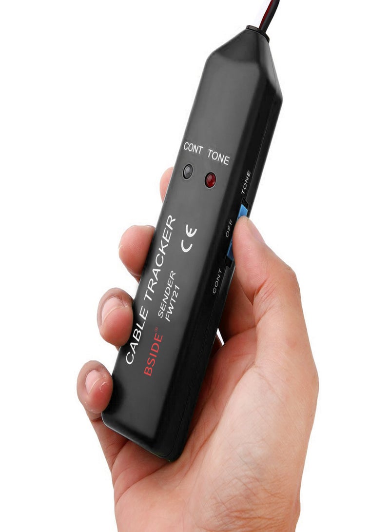 بي سايد كاشف خط الهاتف BSIDE، أداة البحث عن الخطوط، جهاز اختبار كابلات الشبكة، جهاز اختبار RJ11، اختبار الاستمرارية، جهاز تتبع الأسلاك FWT21، جهاز تتبع الكابلات، مولد النغمات، تتبع الأسلاك، تشخيص نقطة الانقطاع باستخدام حقيبة الحمل MS6812 - Image 3