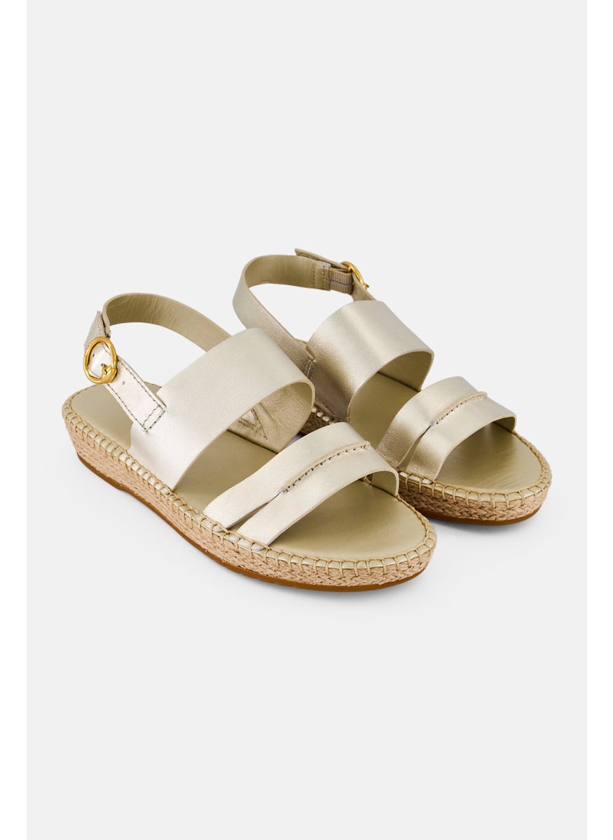 COLE HAAN Women Cf Tilden Adjustable Buckle Sandals, Gold  - Image 1
