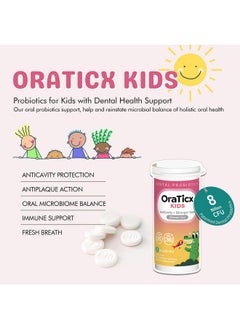 OraTicx Kids Dental Probiotics for Anti-Cavity + Healthy Teeth and Gums, 8 Billion CFU Probiotics for Oral Health, Sugar Free Yogurt Flavor 2-Pack - pzsku/ZD8290356FC0F97FDB600Z/45/_/1735907450/b674e008-fa80-4513-90e9-7b6bc3b7d474