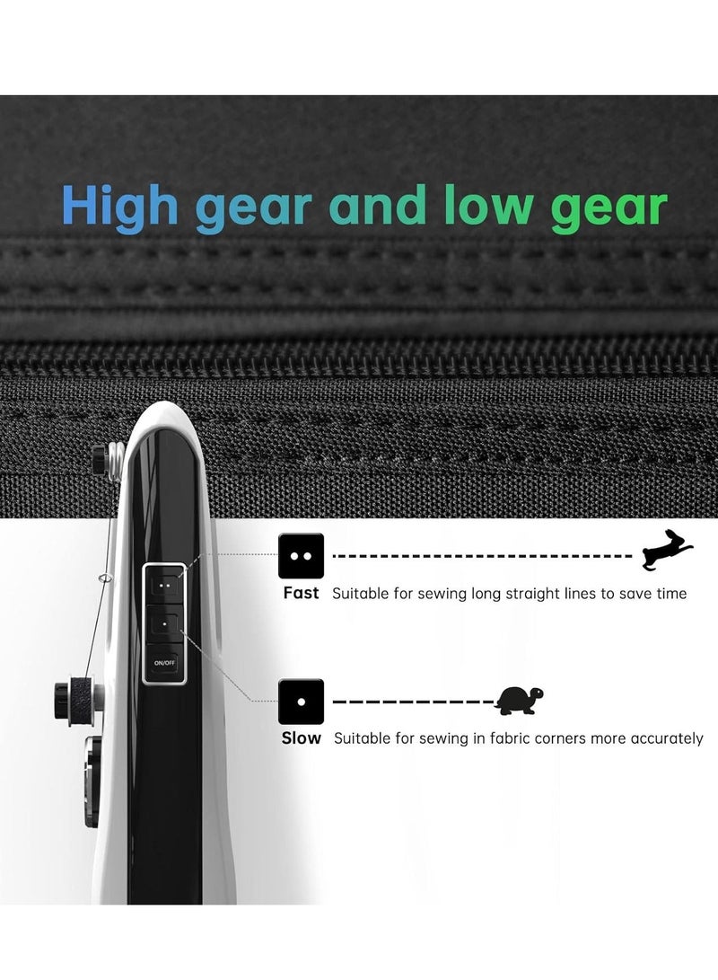 Mini Sewing Machine,Handheld Sewing Machine,Easy to Use and Fast Stitch Suitable for Clothes,Fabrics, DIY Home Travel - Image 3