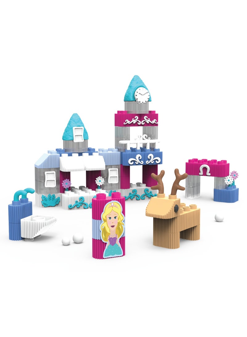 bildo Winter Princess Castle Blocks & Dough Set - Image 3