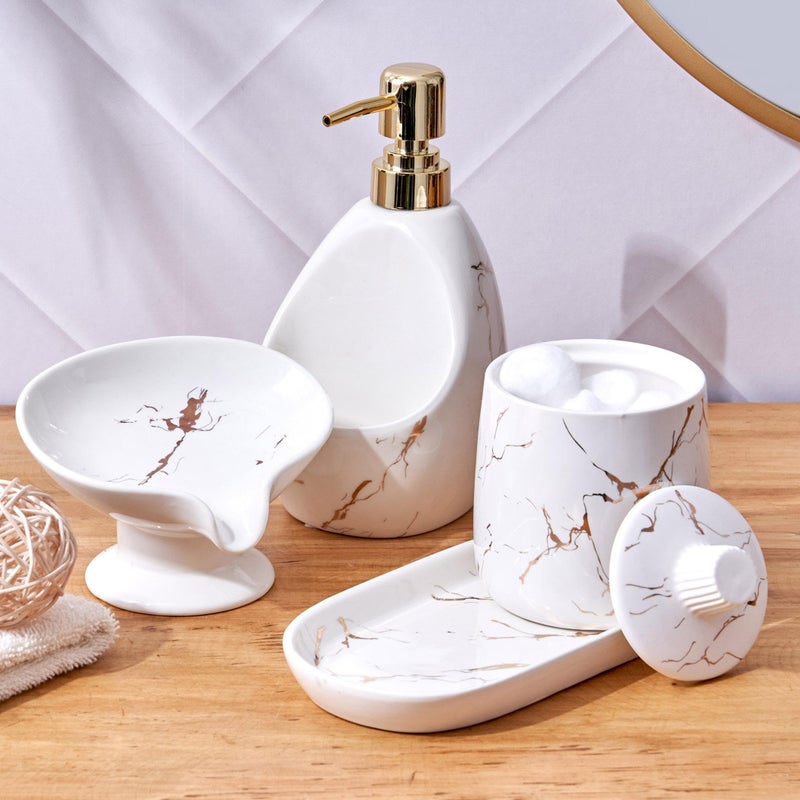 Home Centre Aubree Sparkle Ceramic Cotton Jar - Image 2