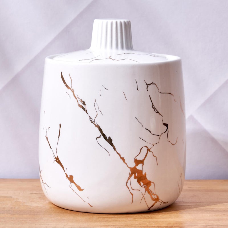 Home Centre Aubree Sparkle Ceramic Cotton Jar - Image 4