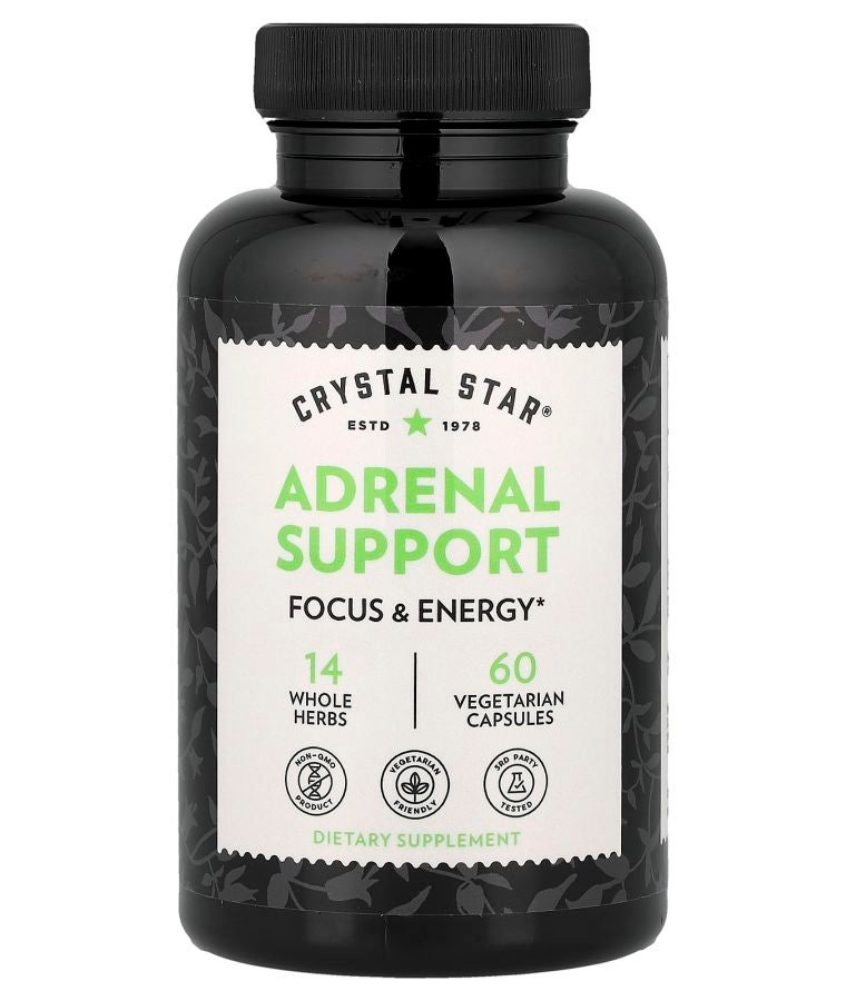 Crystal Star Adrenal Support 60 Vegetarian Capsules