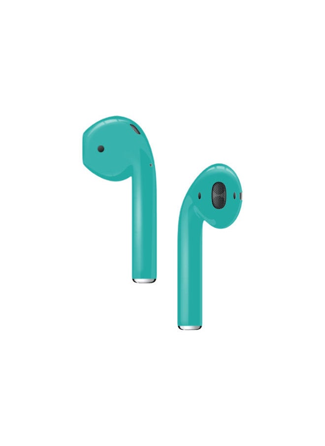 CAVIAR Customized Apple Airpods 2nd Generation Automotive Grade Scratch Resistant Maldive Blue Glossy  - Image 3