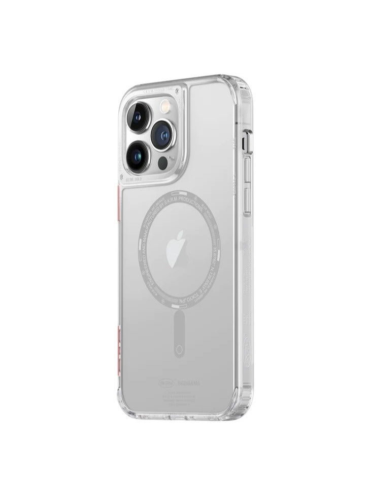 إسكينارما غطاء خلفي لهاتف iPhone 14 Pro Max سايدو ماج-تشارج - شفاف - Image 2