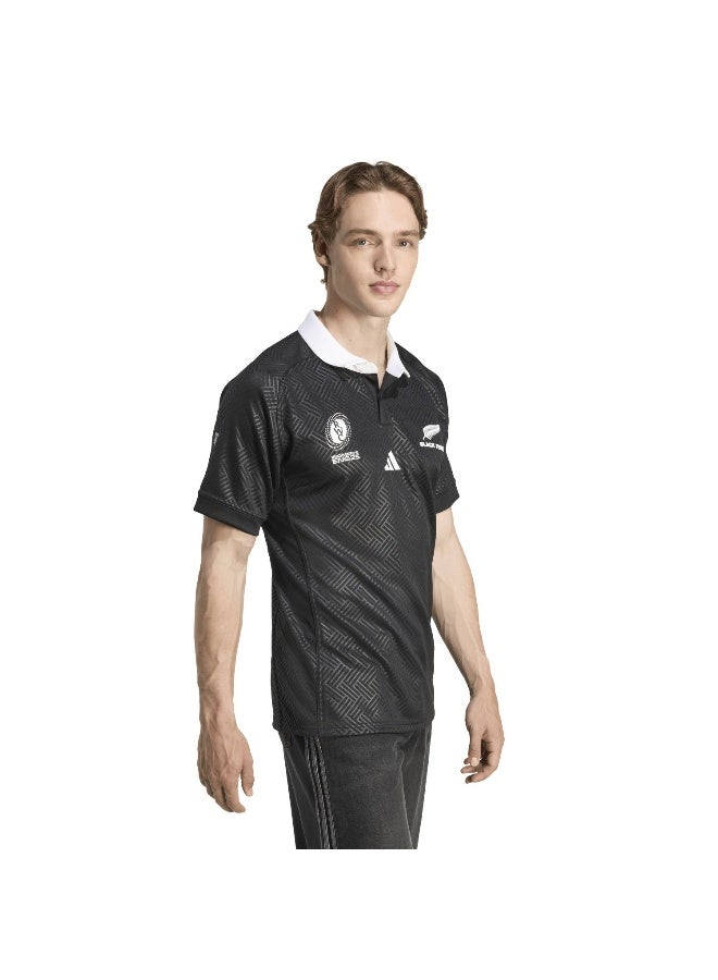 adidas قميص أديداس رجالي أسود قصير الأكمام - Image 5